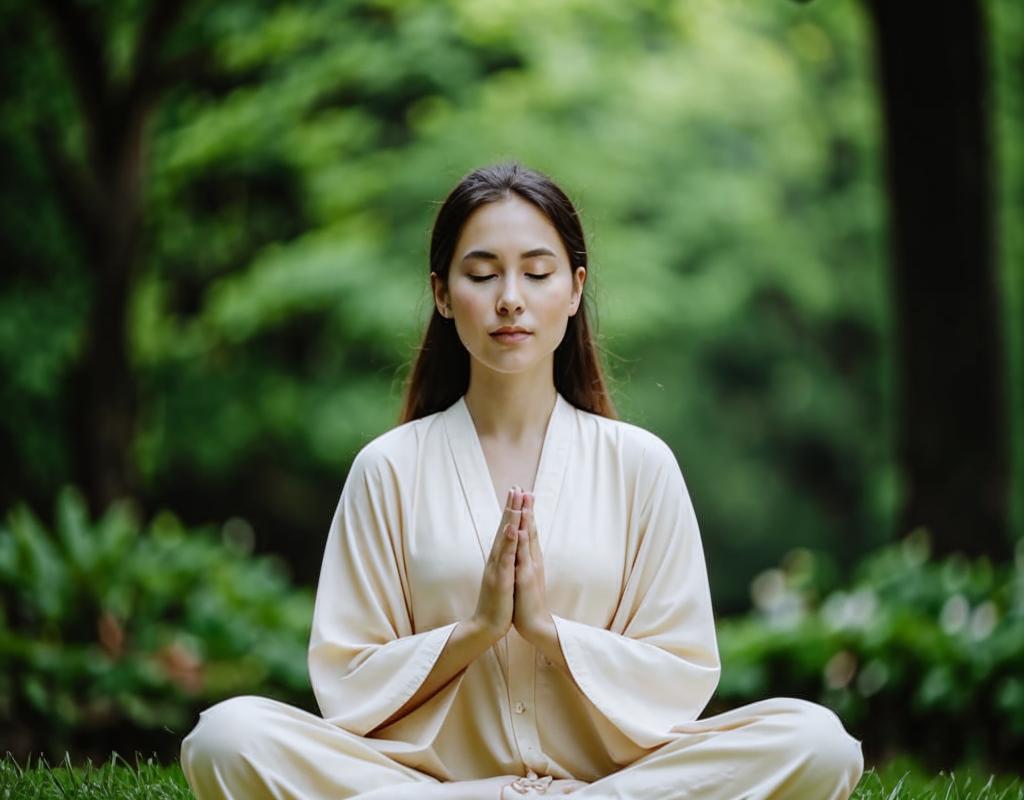 Meditation i lugn miljö